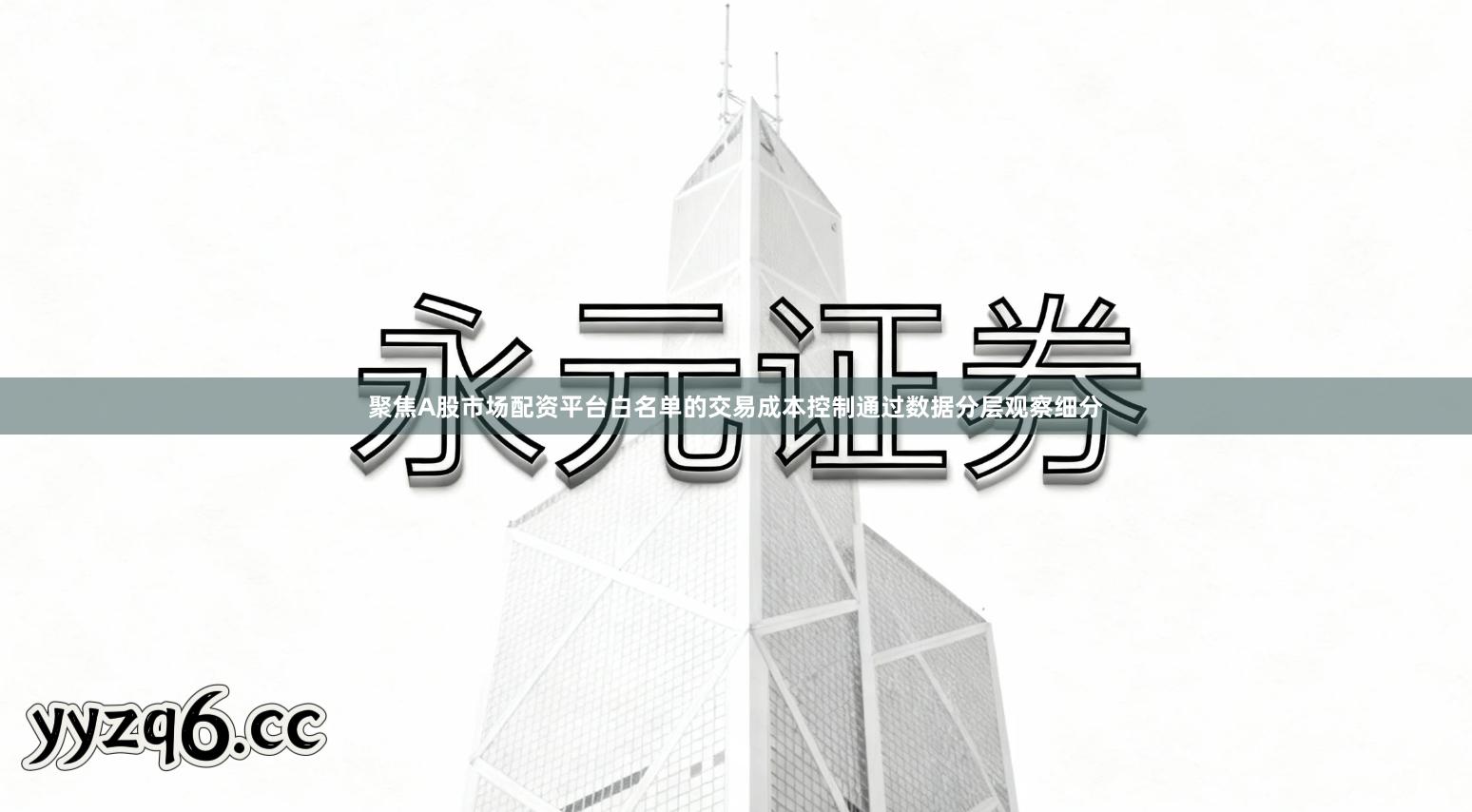 聚焦A股市场配资平台白名单的交易成本控制通过数据分层观察细分
