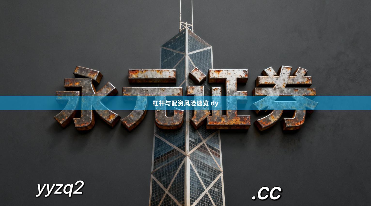 杠杆与配资风险速览 dy