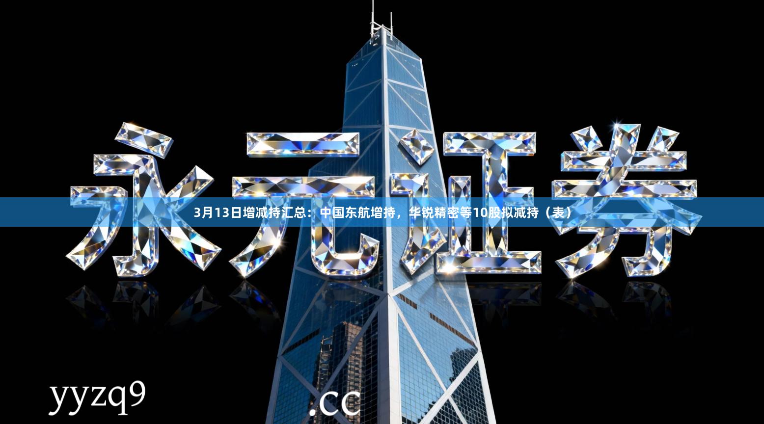 3月13日增减持汇总：中国东航增持，华锐精密等10股拟减持（表）